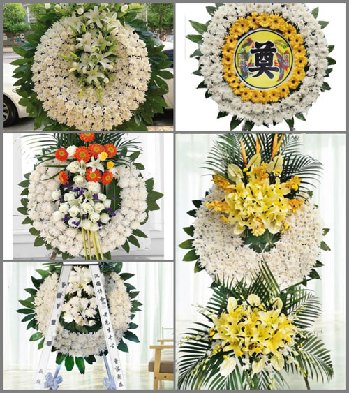 广东广州市从化区良口镇团丰村花圈速递